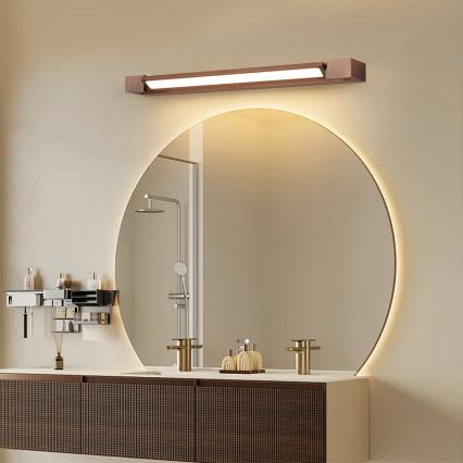 Brilagi - Éclairage LED pour miroir de salle de bains AQUA LINE LED/18W/230V 60 cm IP44 bronze IRC 90