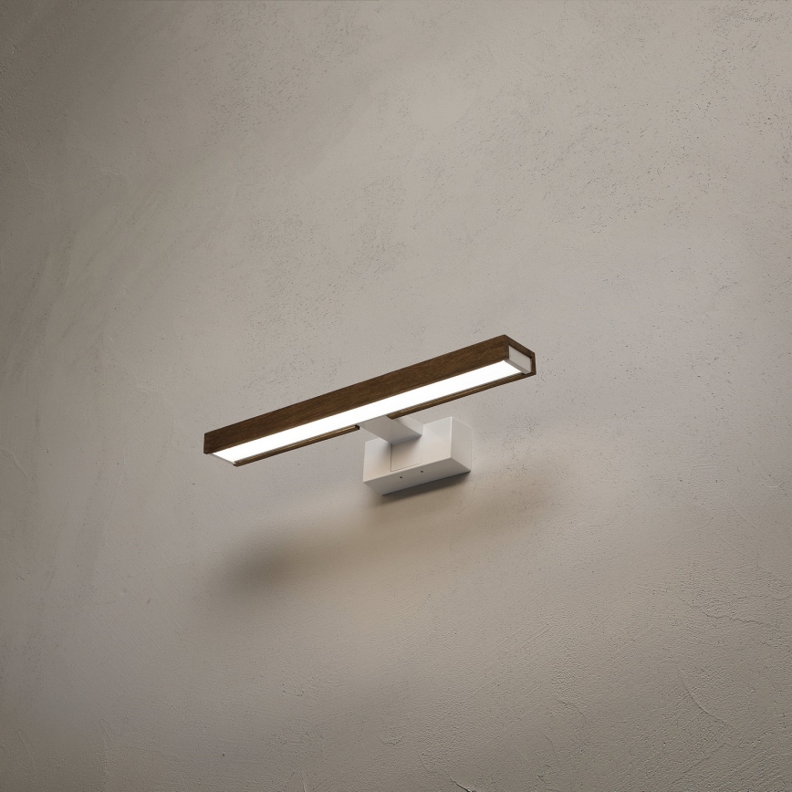Brilagi - Éclairage LED pour miroir de salle de bains WOODY MIRROR 3-en-1 LED/8W/230V 40 cm IP44 blanc/chêne