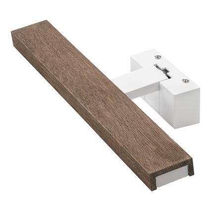 Brilagi - Éclairage LED pour miroir de salle de bains WOODY MIRROR 3-en-1 LED/8W/230V 40 cm IP44 blanc/chêne