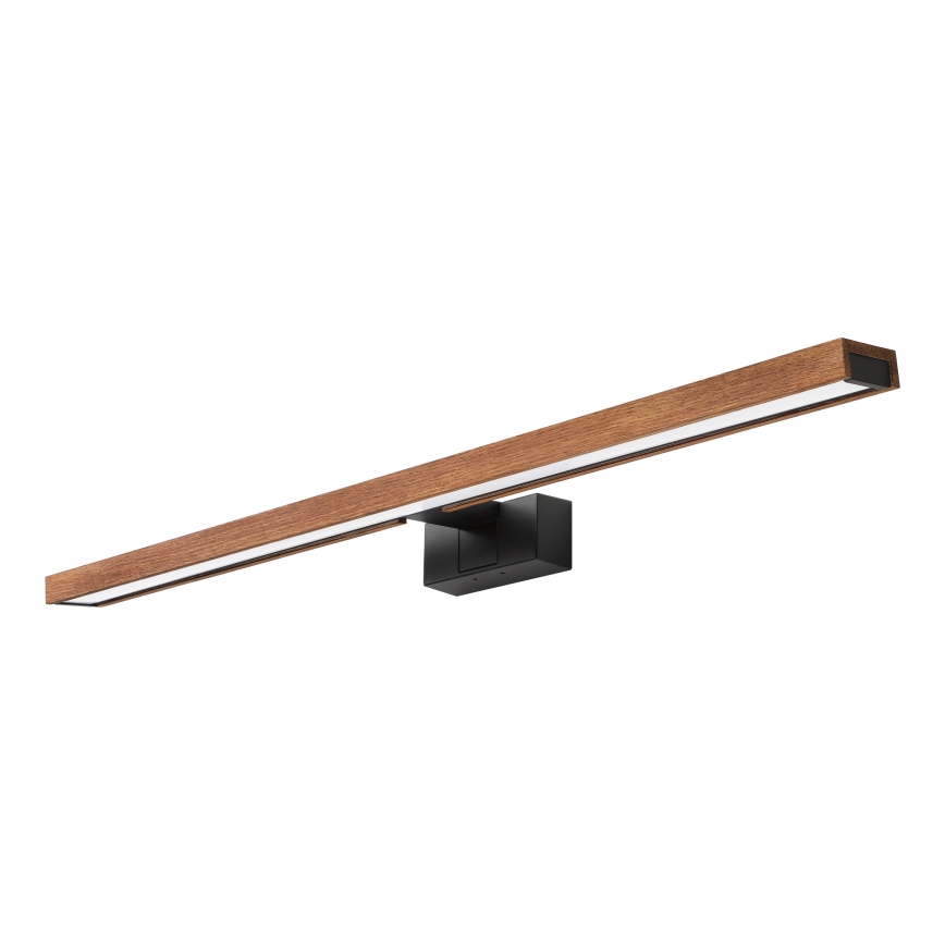 Brilagi - Éclairage LED 3-en-1 pour miroir WOODY MIRROR LED/15W/230V 80 cm IP44 noir/chêne cerise