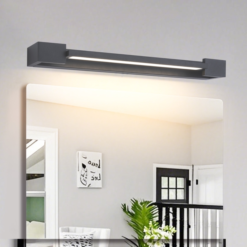Brilagi - Éclairage LED pour miroir de salle de bains AQUA LINE LED/12W/230V 45 cm IP44 anthracite IRC 90
