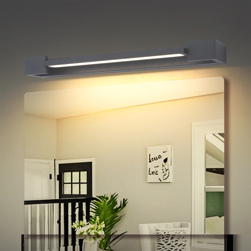 Brilagi - Éclairage LED pour miroir de salle de bains AQUA LINE LED/12W/230V 45 cm IP44 anthracite IRC 90