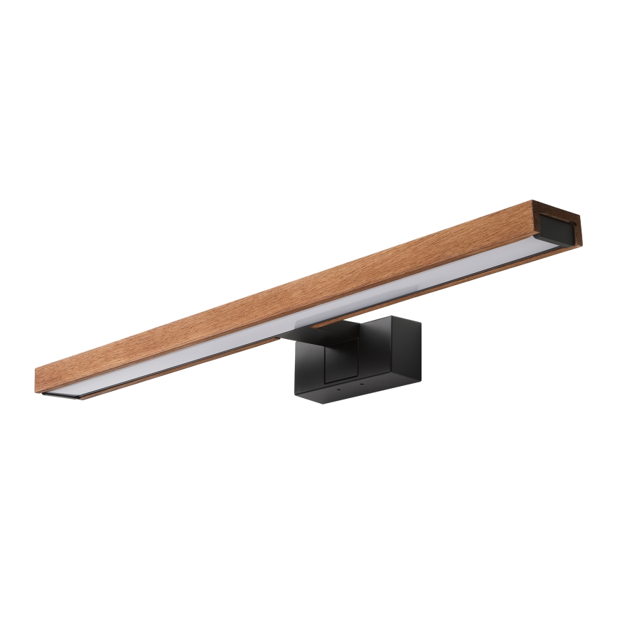 Brilagi - Éclairage LED pour miroir de salle de bains 3 en 1 WOODY MIRROR LED/12W/230V 60 cm IP44 noir/chêne cerisier