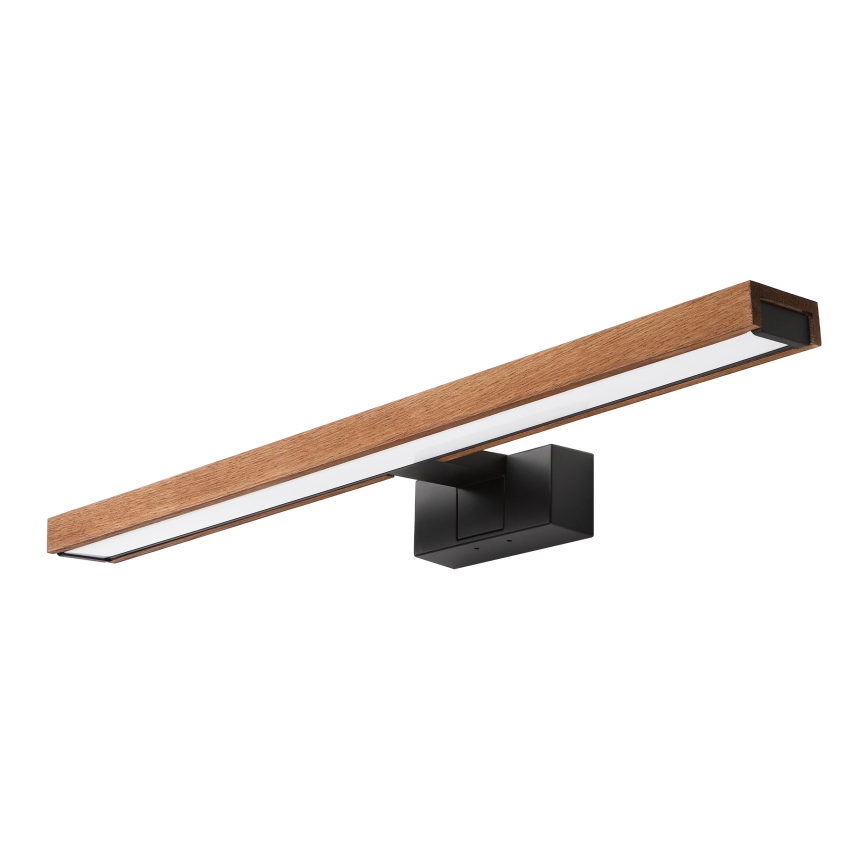 Brilagi - Éclairage LED pour miroir de salle de bains 3 en 1 WOODY MIRROR LED/12W/230V 60 cm IP44 noir/chêne cerisier
