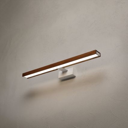 Brilagi - Éclairage LED 3-en-1 pour miroir de salle de bains WOODY MIRROR LED/12W/230V 60 cm IP44 blanc/chêne/cerisier