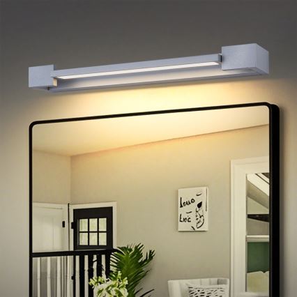 Brilagi - Éclairage LED pour miroir de salle de bains AQUA LINE LED / 12 W / 230 V / 45 cm / IP44 / chrome mat / IRC 90
