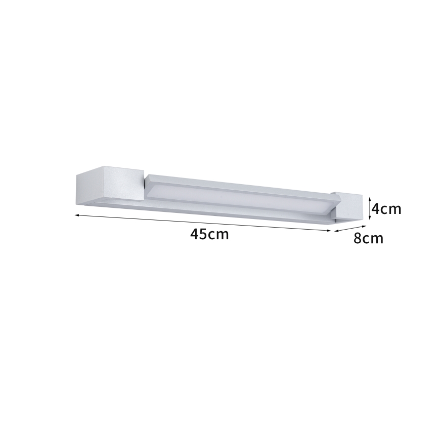 Brilagi - Éclairage LED pour miroir de salle de bains AQUA LINE LED / 12 W / 230 V / 45 cm / IP44 / chrome mat / IRC 90