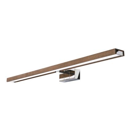 BRILAGI - Éclairage LED pour miroir de salle de bains WOODY MIRROR 3v1 LED/15W/230V 80 cm IP44 chrome brillant/chêne noyer