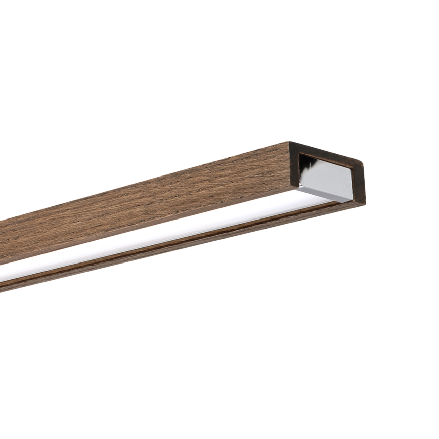 BRILAGI - Éclairage LED pour miroir de salle de bains WOODY MIRROR 3v1 LED/15W/230V 80 cm IP44 chrome brillant/chêne noyer