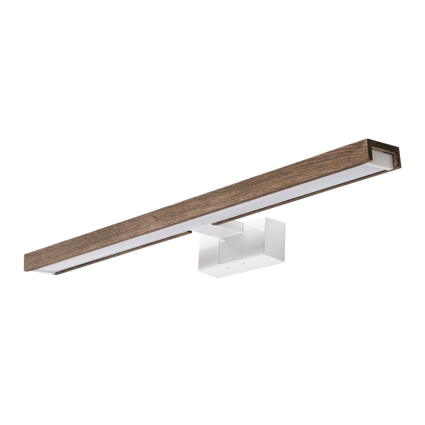 Brilagi - Éclairage LED pour miroir de salle de bains WOODY MIRROR 3 en 1 LED/12W/230V 60 cm IP44 blanc/chêne noyer
