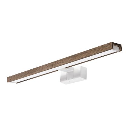 Brilagi - Éclairage LED pour miroir de salle de bains WOODY MIRROR 3 en 1 LED/12W/230V 60 cm IP44 blanc/chêne noyer