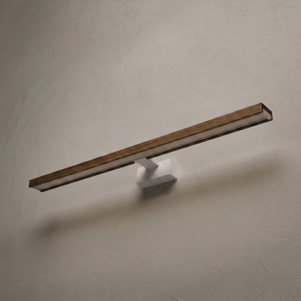 Brilagi - Éclairage LED pour miroir de salle de bains WOODY MIRROR 3 en 1 LED/15W/230V 80 cm IP44 blanc/chêne-noyer