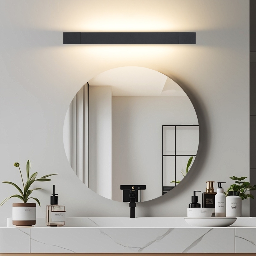 Brilagi - Éclairage LED pour miroir de salle de bains AQUA LINE LED/12W/230V 45 cm IP44 noir IRC 90