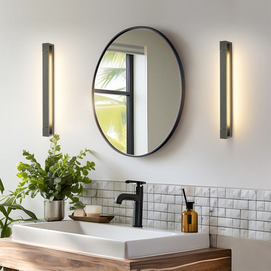 Brilagi - Éclairage LED pour miroir de salle de bains AQUA LINE LED/18W/230V 60 cm IP44 anthracite IRC 90