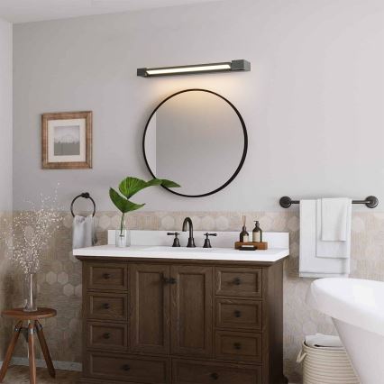 Brilagi - Éclairage LED pour miroir de salle de bains AQUA LINE LED/18W/230V 60 cm IP44 anthracite IRC 90