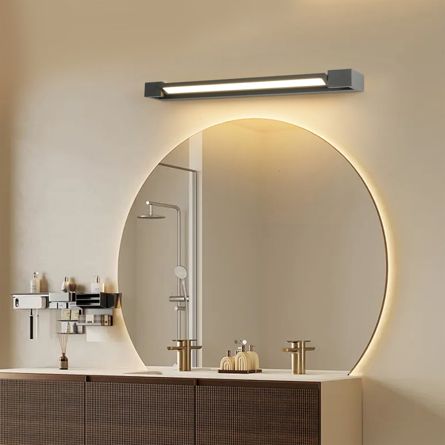 Brilagi - Éclairage LED pour miroir de salle de bains AQUA LINE LED/18W/230V 60 cm IP44 anthracite IRC 90