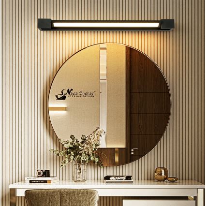 Brilagi - Éclairage LED pour miroir de salle de bains AQUA LINE LED/18W/230V 60 cm IP44 noir IRC 90