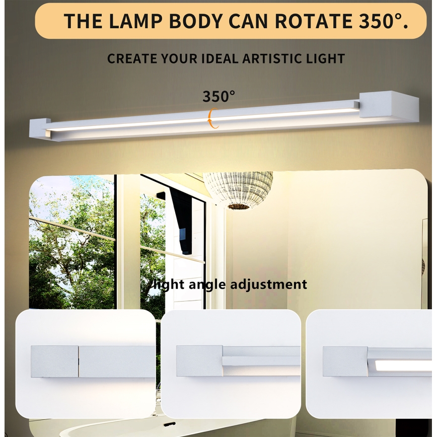 Brilagi - Éclairage LED pour miroir de salle de bains AQUA LINE LED/24W/230V 90 cm IP44 chrome mat IRC 90