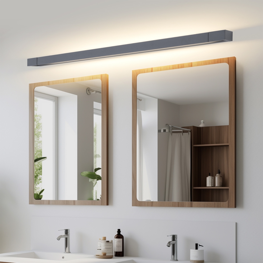 Brilagi - Éclairage LED pour miroir de salle de bains AQUA LINE LED/36W/230V 120 cm IP44 anthracite CRI 90