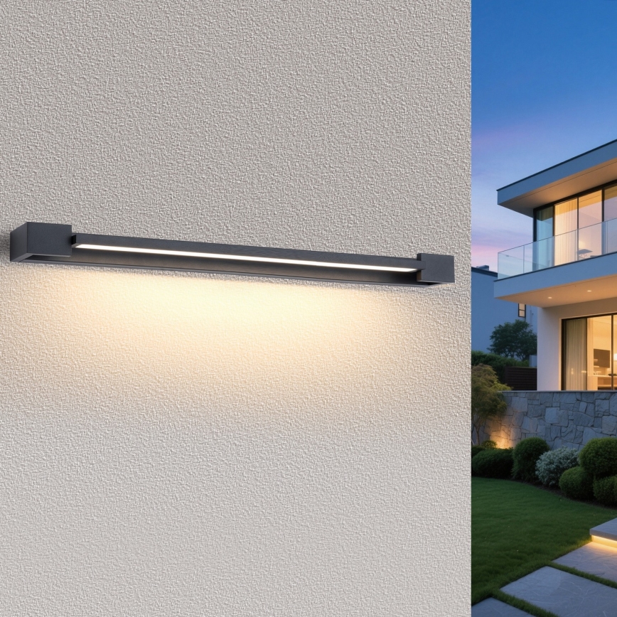 Brilagi - Éclairage LED pour miroir de salle de bains AQUA LINE LED/36W/230V 120 cm IP44 anthracite CRI 90