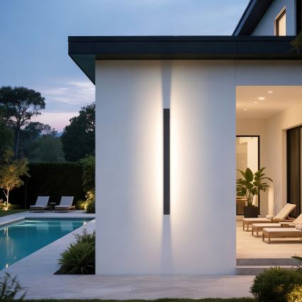 Brilagi - Éclairage LED pour miroir de salle de bains AQUA LINE LED/36W/230V 120 cm IP44 anthracite CRI 90