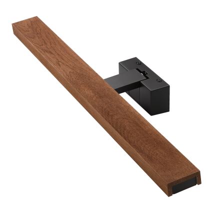 Brilagi - Éclairage LED pour miroir de salle de bains WOODY MIRROR 3v1 LED/12W/230V 60 cm IP44 noir/bois de cerisier