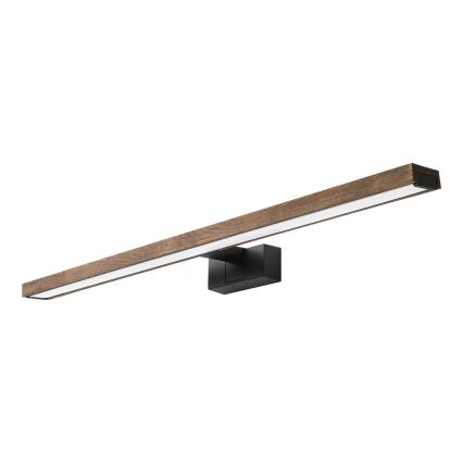 Brilagi - Éclairage LED pour miroir de salle de bains WOODY MIRROR 3 en 1 LED/15W/230V 80 cm IP44 noir/chêne/noyer