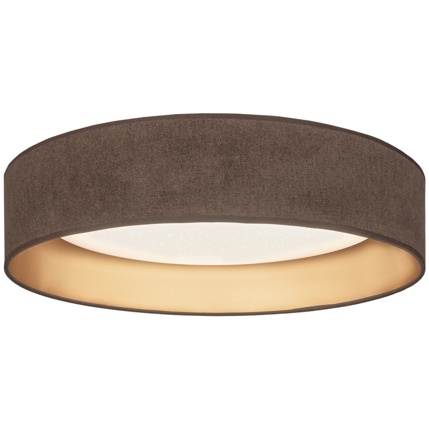 Brilagi - Plafonnier LED dimmable VELVET SMARTIX STARS LED/36W/230V 3000-6000K Ø 55 cm marron/doré Wi-Fi Tuya Beacon + télécommande