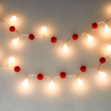 Brilagi - LED guirlande de Noël 20xLED/2xAA 1,8m blanc chaud
