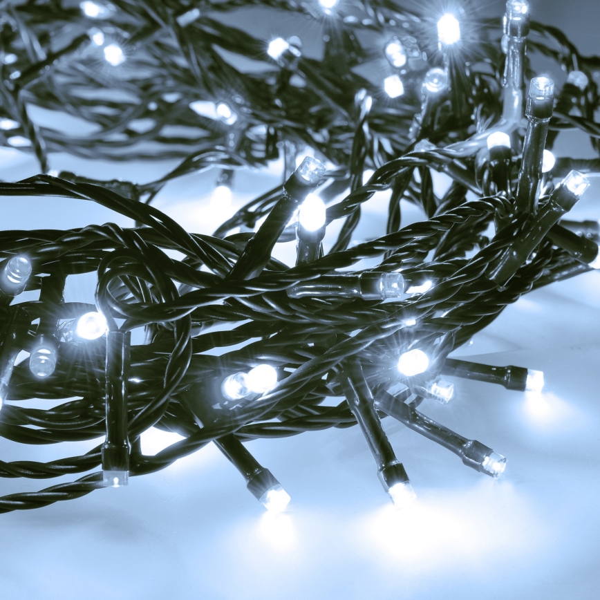 Brilagi - LED Guirlande d'extérieur 100xLED/8 fonctions 13 m IP44 blanc froid