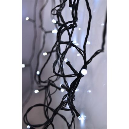 Brilagi - LED Guirlande d'extérieur 100xLED/8 fonctions 13 m IP44 blanc froid