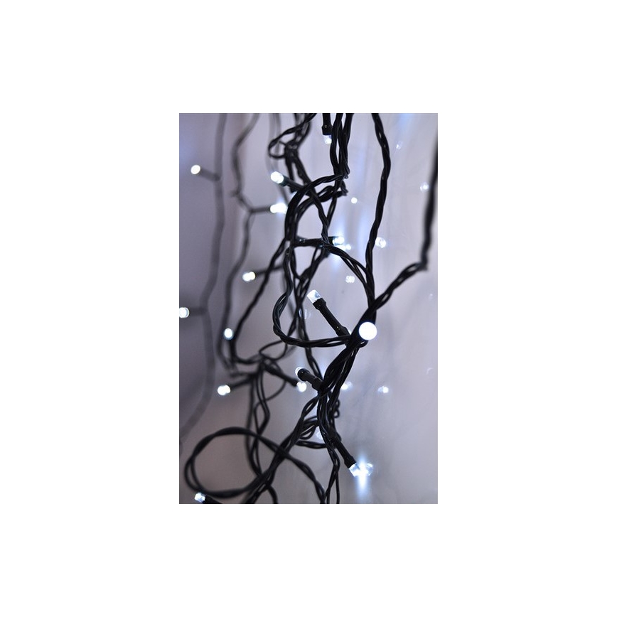 Brilagi - LED Guirlande d'extérieur 100xLED/8 fonctions 13 m IP44 blanc froid