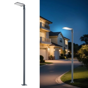 Brilagi - LED Lampadaire de rue avec mât de 3 m et bras articulé URBANLIGHT LED/100W/230V anthracite IP65
