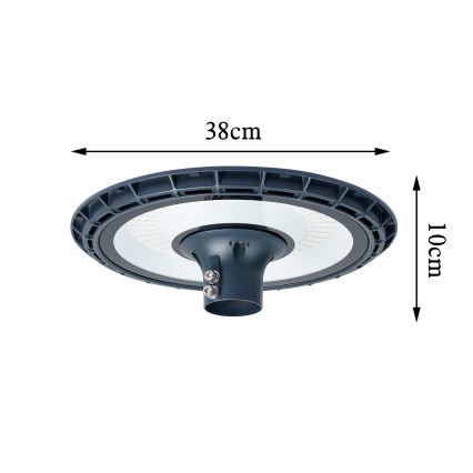 Brilagi - Lampadaire de rue LED d'extérieur avec poteau de 5 m URBANSPARK LED/120W/230V anthracite IP65