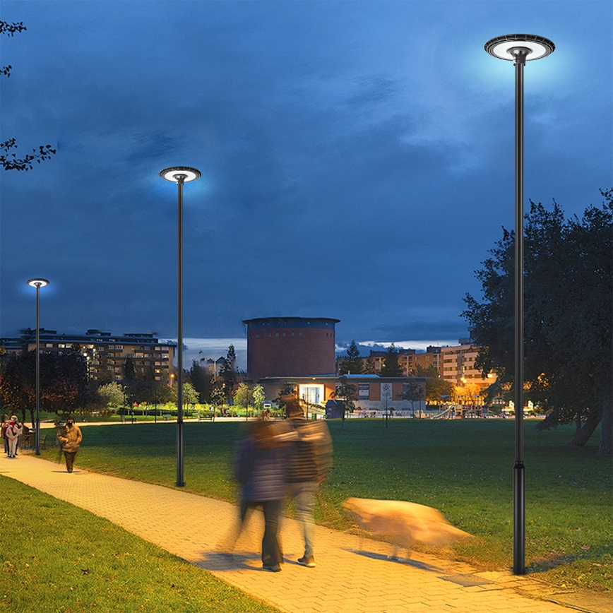 Brilagi - Lampadaire LED d'extérieur avec mât de 5 m URBANSPARK LED/120W/230V noir IP65