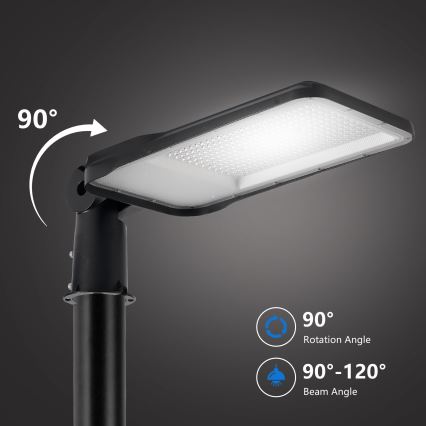 Brilagi - Lampadaire d'extérieur LED avec poteau articulé 4 m URBANLIGHT LED/200W/230V noir IP65