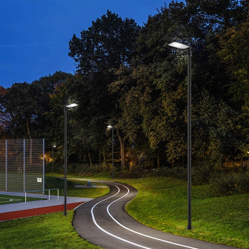Brilagi - Lampadaire LED extérieur avec poteau et articulation de 4 m URBANLIGHT LED/100W/230V noir IP65