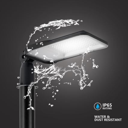 Brilagi - Lampadaire LED extérieur avec poteau et articulation de 4 m URBANLIGHT LED/100W/230V noir IP65
