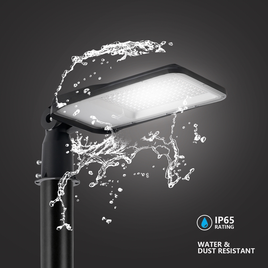 Brilagi - Lampadaire LED extérieur avec poteau et articulation de 4 m URBANLIGHT LED/100W/230V noir IP65