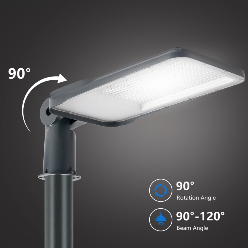 Brilagi - Lampadaire urbain LED d'extérieur avec mât articulé 4 m URBANLIGHT LED/200W/230V anthracite IP65