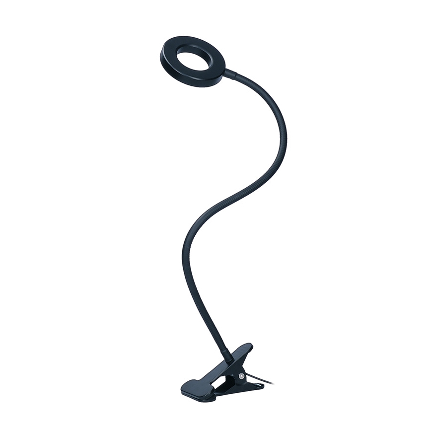 Brilagi -LED Lampe à pince dimmable ORBELA LED/8W/5V 3000/4000/5000K noire