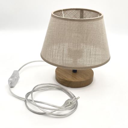 Brilagi - LED Lampe de table ANTHONY 1xE14/40W/230V chêne/beige