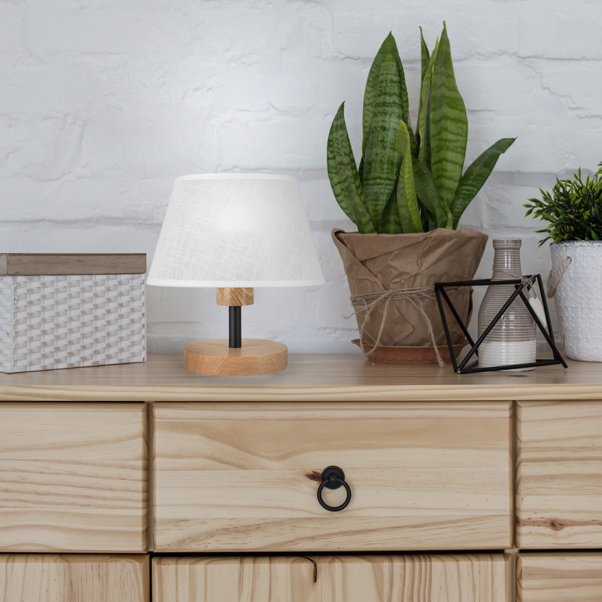 Brilagi - LED Lampe de table ANTHONY 1xE14/40W/230V chêne/blanc