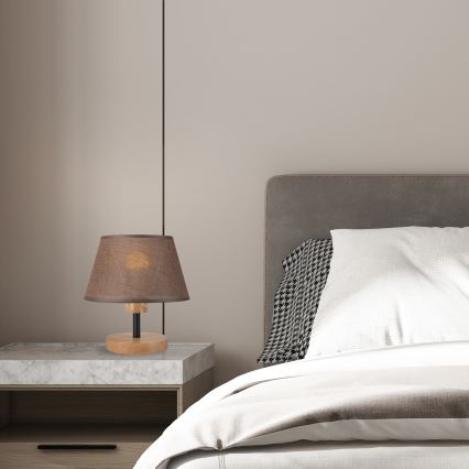 Brilagi - LED Lampe de table ANTHONY 1xE14/40W/230V chêne/marron