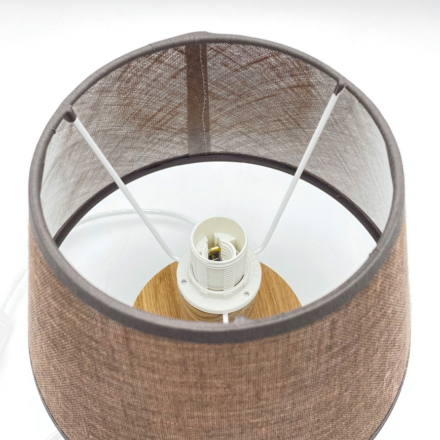 Brilagi - LED Lampe de table ANTHONY 1xE14/40W/230V chêne/marron