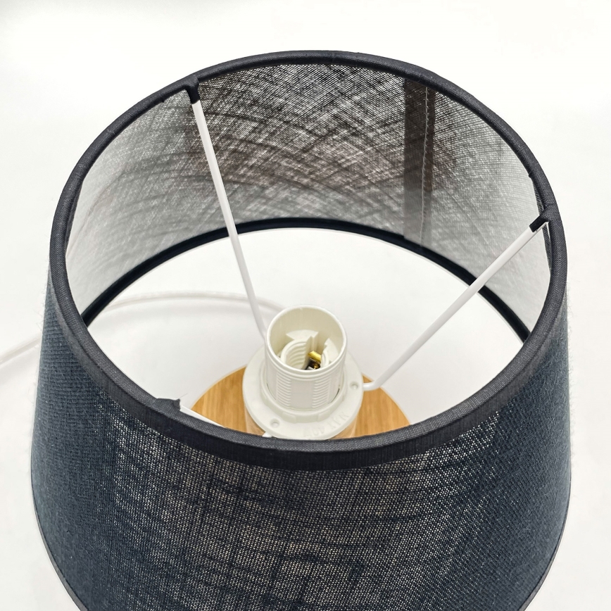 Brilagi - LED Lampe de table ANTHONY 1xE14/40W/230V chêne/noir