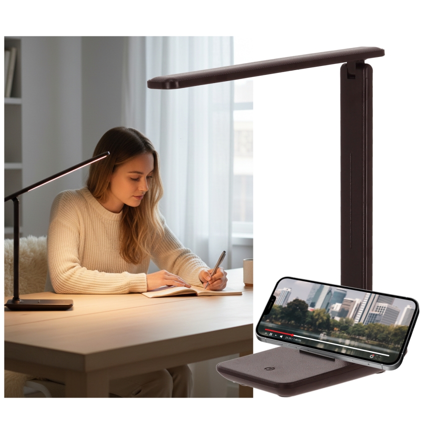 Brilagi - Lampe de table LED dimmable MODO LED/7W/230V 3000/4000/6500K marron