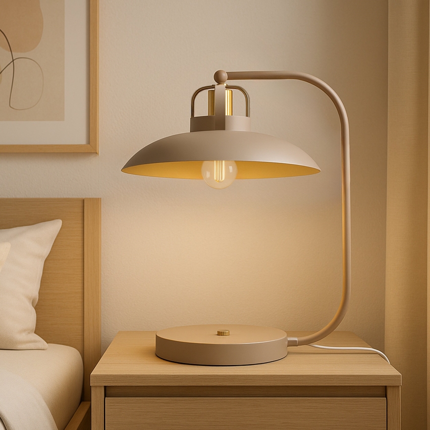 Brilagi - LED Lampe de table FLAMENGO 1xE27/60W/230V beige