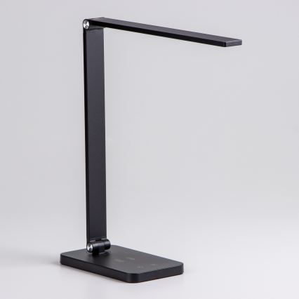 Brilagi - Lampe de table tactile LED dimmable avec charge sans fil QI MODO CHARGE LED/7W/5V 3000/4000/6000K noire
