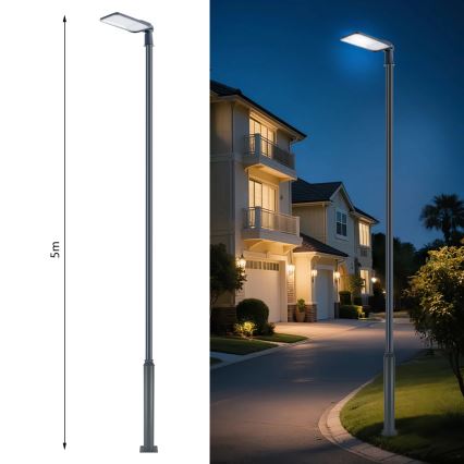 Brilagi - Lampadaire de rue LED d'extérieur avec mât articulé 5 m URBANLIGHT LED/200W/230V anthracite IP65